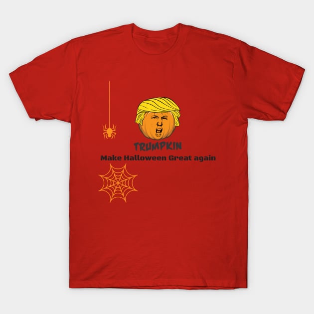 Trumpkin Halloween T-Shirt by dmangelo